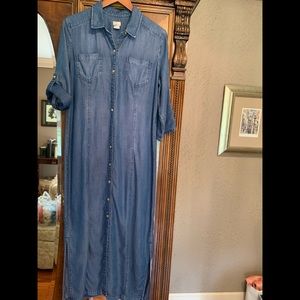 Chicos midi length tencel dress size 1 (8-10 US)